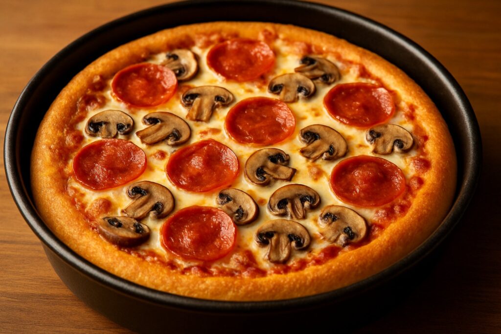 Viral Pizza Recipe—How to Make Pizza Hut Style Pan Pizza, Pizza Hut Style Pan Pizza