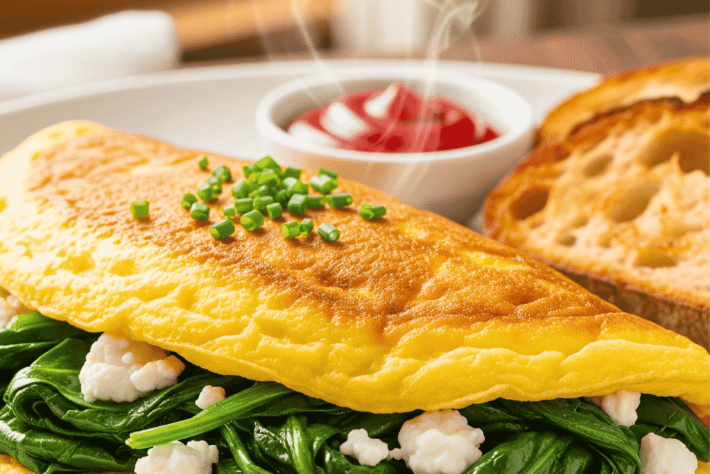 Quick Spinach Omelet Recipe for a Light, Healthy Breakfast, Spinach Omelet