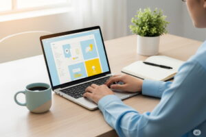 The Best Blogging Platform for Beginners: A Complete Comparison, Blogging, a computer, hands on laptop, working on laptop,