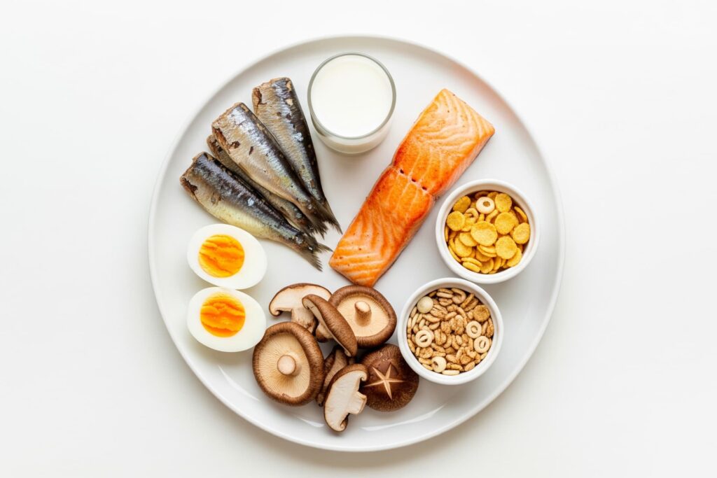 Vitamin D foods, foods rich in Vitamin D, salmon Vitamin D, eggs Vitamin D source, healthy diet Vitamin D