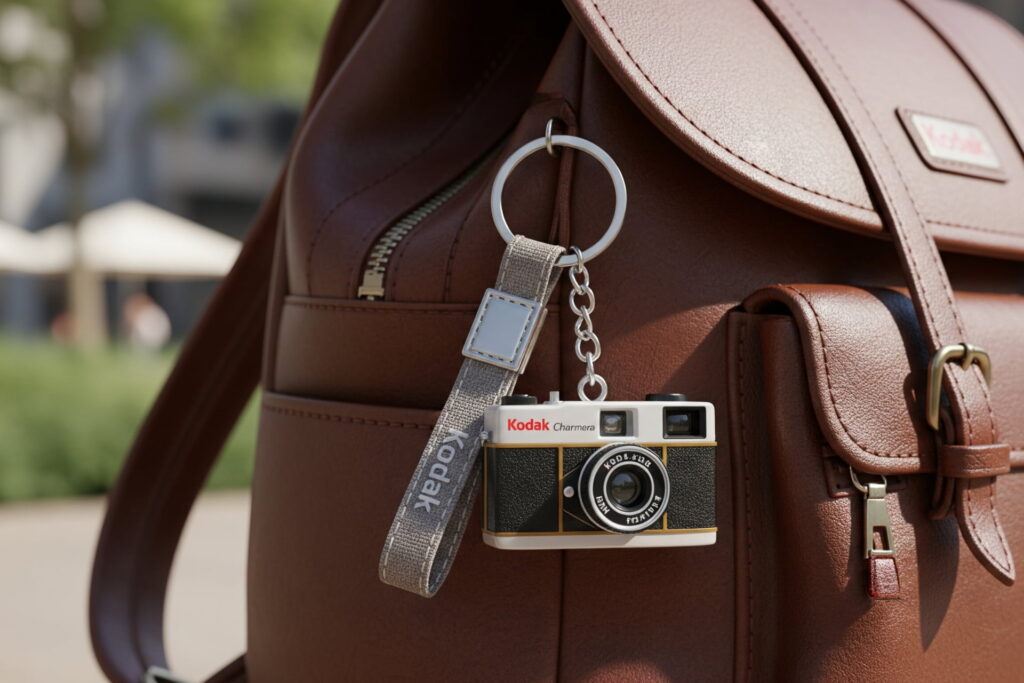Kodak Camera, camera on keychain, lightweight retro camera, pocket-sized collectible gadget