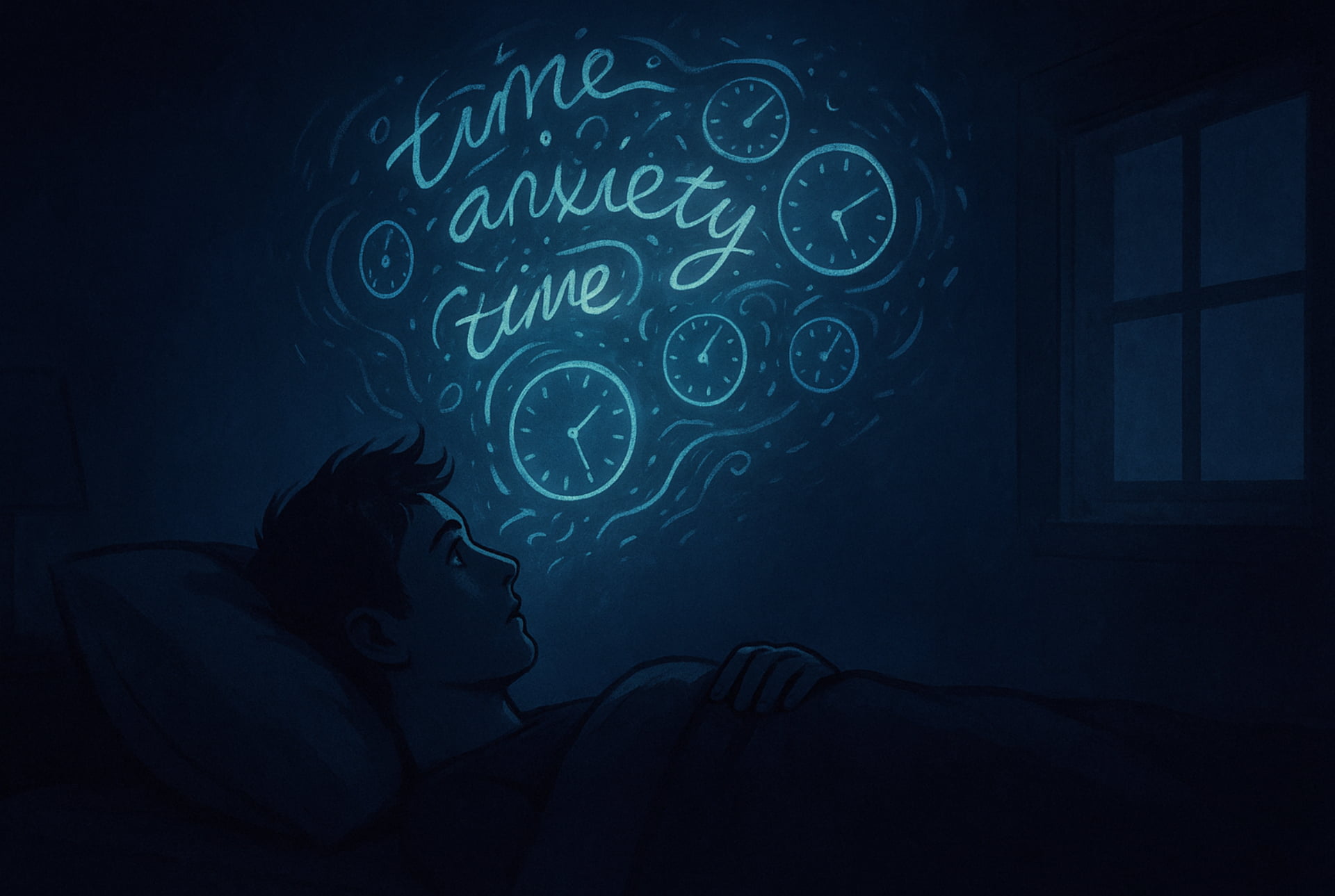 Graphic illustrating Stimulus Control Therapy (CBT-I fix): moving out of bed when unable to sleep to a calm area to read, thereby breaking the association between bed and wakefulness, insomnia