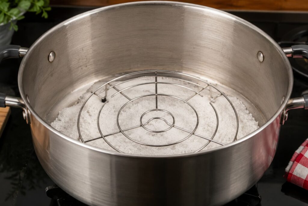 Stovetop baking method using a pot and salt, Chicken Snacks Recipes